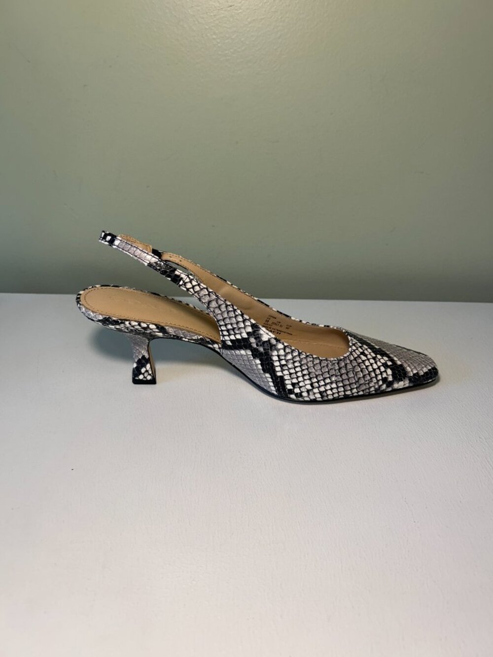 Coach Women's Slingback Heel With Snake Print - Picture 5 of 14